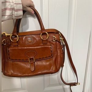 Dooney & Bourke Tan Leather Satchel